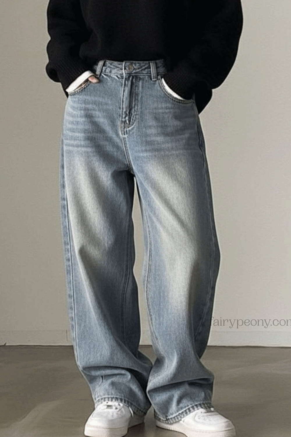 Calça Jeans Wide Leg Baggy Light Wash